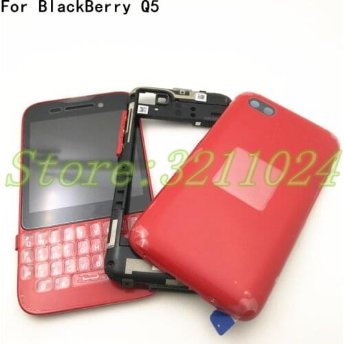 Full Housing New For BlackBerry Q5 New LCD Display Touch Screen Digitizer+Bezel Frame+Keyboard+Battery Door Cover