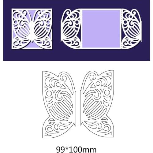 Heart Creating Scrapbook Greeting Cards Cutting Dies Lacework Hollow Frame Metal Stencil Frame Embossing Pattern