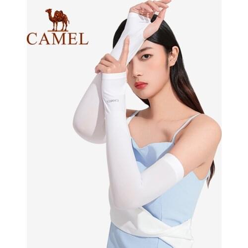 CAMEL Anti-ultraviolet Sleeve Ice Silk Sunscreen Sleeves Men and Women Summer Fishing Gloves Driving Arm Guards Hand Sleeves