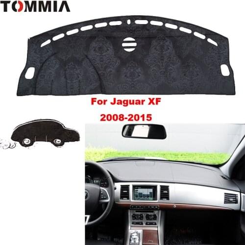 TOMMIA For Jaguar XF 2008-2015 Dashboard Pad Cover Avoid light Instrument platform Dash Mats