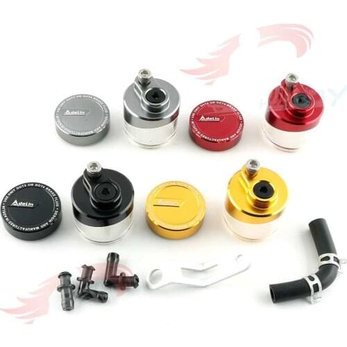 Universal Motorcycle Oil Tank Cap For Rear Brake Clutch Master Cylinder Fluid Reservoir Fuel Petrol Pipe Cup For Honda Suzuki