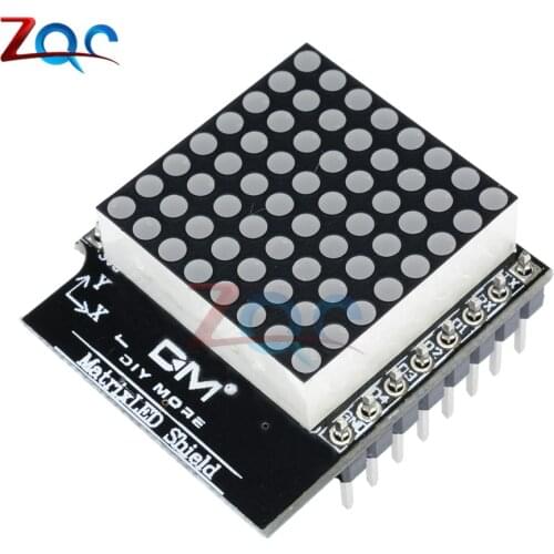 Matrix LED Shield V1.0.0 8 Step Adjustable Intensity for WEMOS D1 mini V1.0 8x8