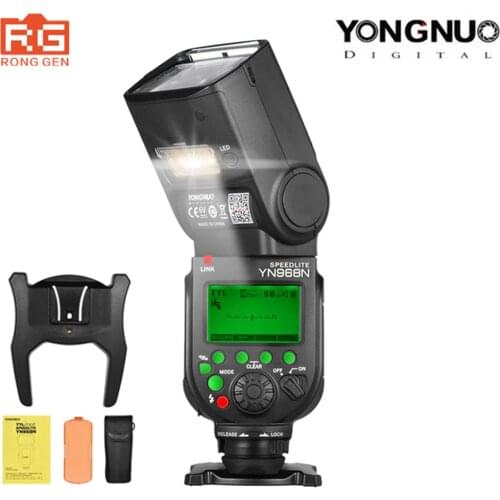 YONGNUO YN968N 2.4G Wireless High-speed Sync TTL 1/8000s Flash Speedlite Auto zoom for Nikon DSLR Camera Compatible YN622N YN560