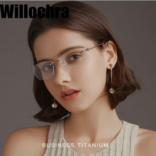 Willochra Rimless Frame Pure Titanium Eyewear Women