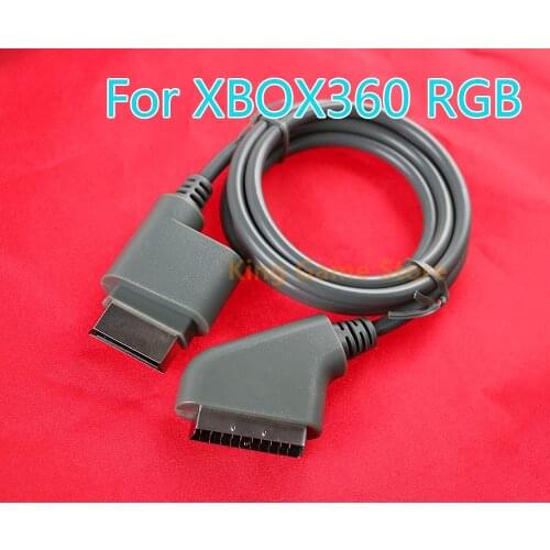 1pc/lot 1.8m/6FT RGB Scart Video HD TV AV Cable For XBOX 360 Version Game Console Video Cable For Microsoft Xbox 360 Accessories