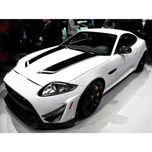 2pcs New Car Sticker Auto Racing Stripe Car Hood Sticker Racing Sports Car Accessories