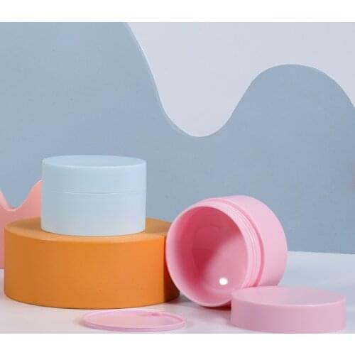 50g Empty Plastic Makeup Container Small Cosmetic Jar Refillable Cream eyeshadow box Travel Home Storage Container 10PCS