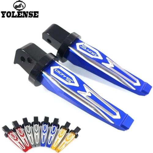 For KYMCO Xciting S400 XcitingS400 2017 2018 Motorcycle Accessories CNC Aluminum Rear Passenger Footrests Foot Rests Pegs Pedals