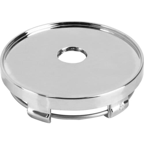 LEEPEE No Logo ABS Chrome Car Wheel Cover Silver Car-styling 60mm Dust Cover Auto Hubcaps Cover Wheel Center Cap