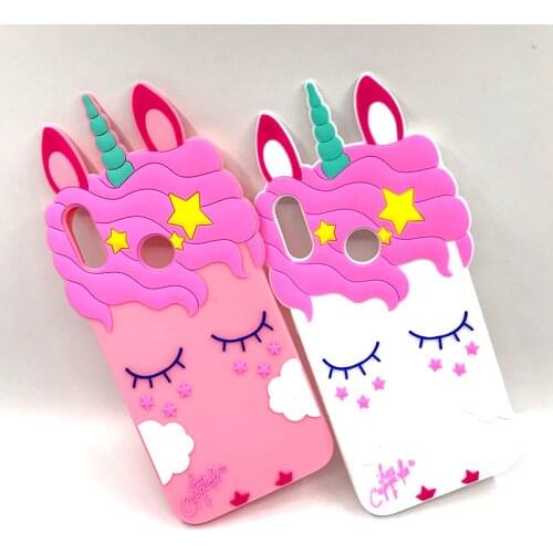 For Huawei Honor 7C Pro Case Honor 7A Pro Cover 3D Cute Unicorn Silicone Phone Case For Funda Huawei Y6 2019 Y7 Prime 2018 Case