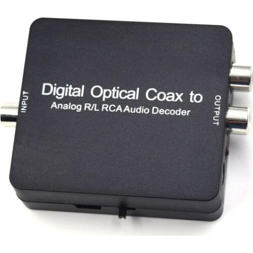 DAC Amp Digital To Analog Audio Converter RCA 3.5mm Jack Headphone Amplifier Toslink Optical Coaxial Input for Dolby DTS Stere