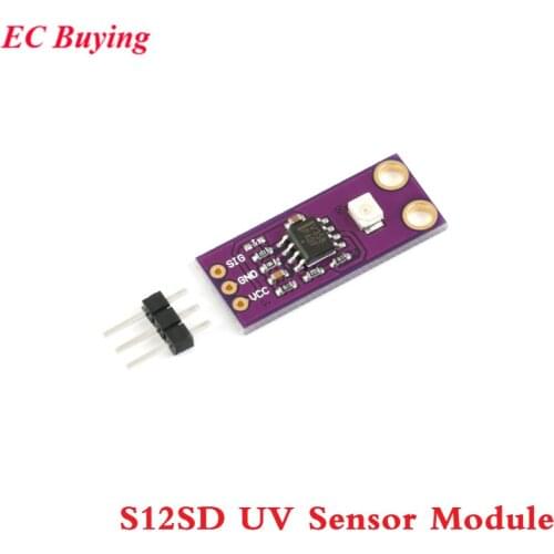 GUVA-S12SD UV Detection Sensor Module S12SD Light Solar Ultraviolet 240nm-370nm For Arduino DIY Kit Electronic PCB Board