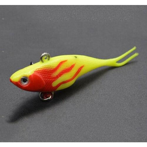 78mm/9g Artificial Wobblers Freshwater Silicone Fishing Bait 3D Eyes High Quality Anti-Corrosion Bionic Fishing Lure Soft Lure