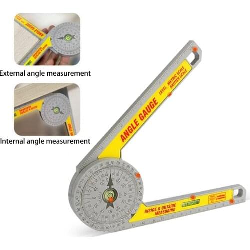 Calibration Miter Saw Protractor Angle Finder Miter Gauge Goniometer Meter Ruler Wood Measure Ruler Profile Marking Tool