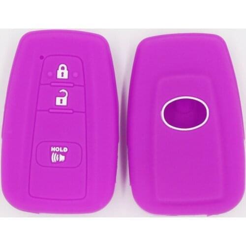 2PC Silicone Key Case Cover For Toyota Land Cruiser RAV4 Previa Yaris Alphard Celica Pixis Space Truck Epoch Passo Rush HiAce