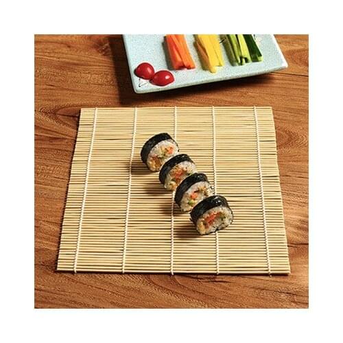 Kitchen Bamboo Sushi Mat No Sushi Roll Hand Made Home Sushi Tools Onigiri Onigiri Bamboo Cooking Accessories bamboo mat