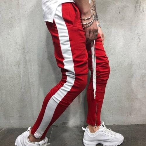 2019 Men Fashion New Streetwear Sweatpants Causal Sportswear Pants Black White Trendy Mens Hip Hop Sweatpants Trousers