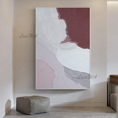 Wall Hangings Decorative Oil Painting Textured Palette Knife Abstract Acrylic Wall Canvas Art Craft Hot Selling Wall Pictures