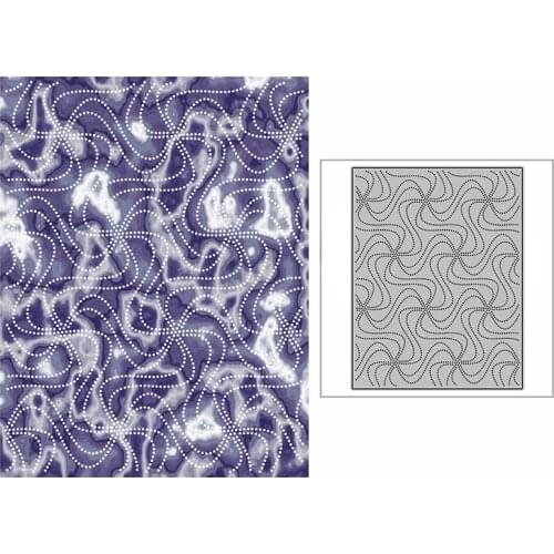 New Intersecting Curve Background Template Craft Embossing Mold 2021 Metal Cutting Dies for DIY Scrapbooking Album Card Making