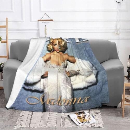 Madonna Plaids And Bedspreads 200X220 Faux Fur Blanket For Picnic Decorative Bed Blankets Picnic Plaid Fleece Blanket Bed Cover