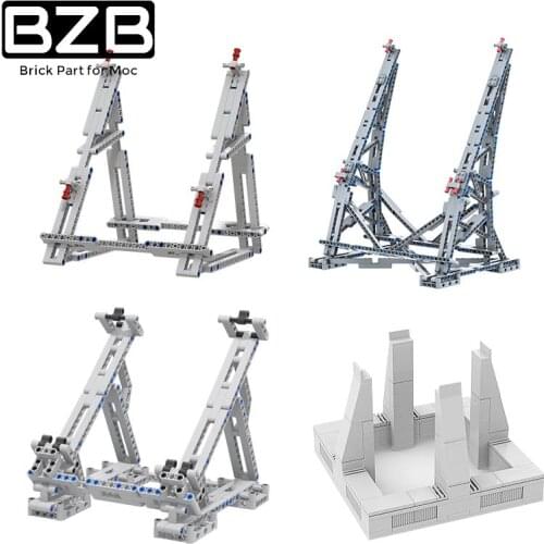 BZB MOC the Display Stand for Millennium 75257 Falcon Vertical MOC Building Block Compatible for 05007 75105 Ultimate Collectors