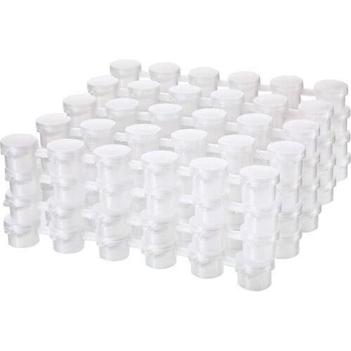 PPYY-24 Strips Empty Paint Strips Paint Cup Pots Clear Storage Containers Painting Arts Crafts Supplies 144 Pots in Total