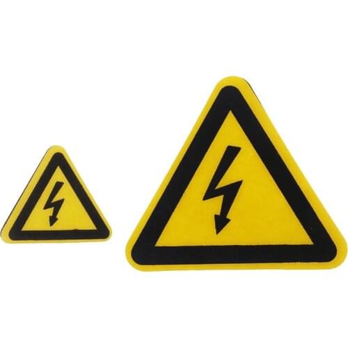 Warning Sticker Adhesive Labels Electrical Shock Hazard Danger Notice Safety 25mm 50mm 100cm PVC Waterproof