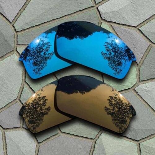 Sky Blue&Bronze Copper Sunglasses Polarized Replacement Lenses for Oakley Bottlecap