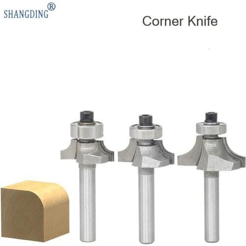 Wang Corner Knife Carpentry Milling Cutter Slotting Tool Trimming Machine Cutter Head R Chamfer Knife Carving Mechanical Sword