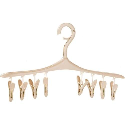 Clothes Hanger Holder Windproof Creative Useful Closet Organizer Space Saver Clothing Socks Hanger Home With Hook