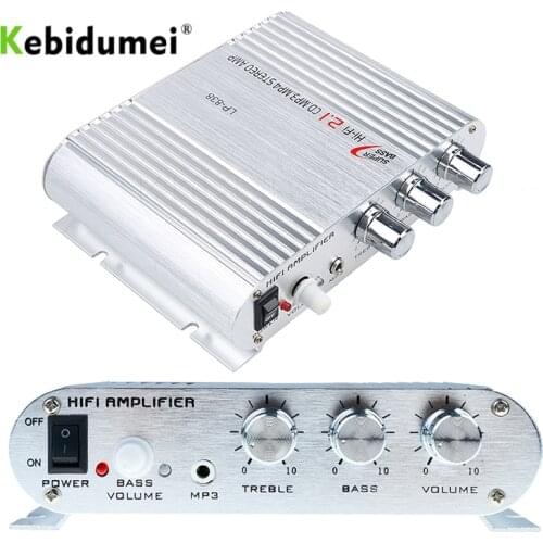 High Quality Mini HiFi Sliver 12V 200W CD MP3 Radio Car Auto Motor Boat Home Audio Stereo Bass Speaker AMPLIFIER Vehicle