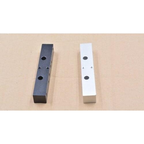 3D printer parts Makerbot double nozzle double extruder throat fixing block aluminum block MK8 I3