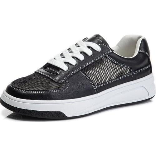 New Women Sneakers Real Leather Fashion Flats Shoes Woman Cross Strap Casual Spring Lady Footwear breathable Mesh board shoes