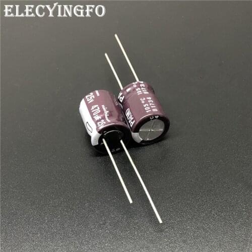 10pcs/100pcs 470uF 25V470UF NICHICON PA Series 10x12.5mm High Reliability Low Impedance 25V470uF Aluminum Electrolytic capacitor