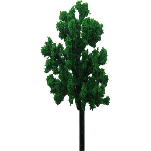 10pcs 6CM Miniature Green Plastic Scale Model Tree In Modelbouw Landscape Ho N Z Train Layout