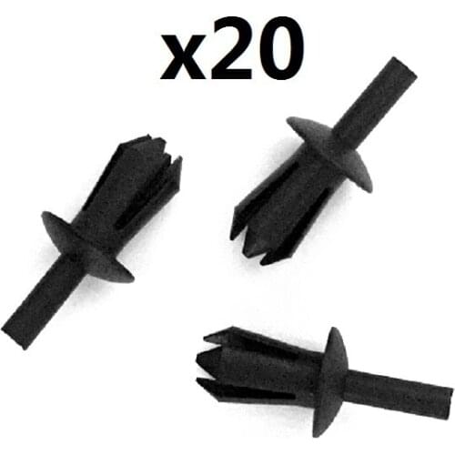20 CLIPS FOR BMW E12 E28 E30 E34 E36 E39 E46 E60 E90 RIVET BUMPER TRIM RADIATOR FRAME FENDER LINER 51 16 1 881 149 / 51161881149