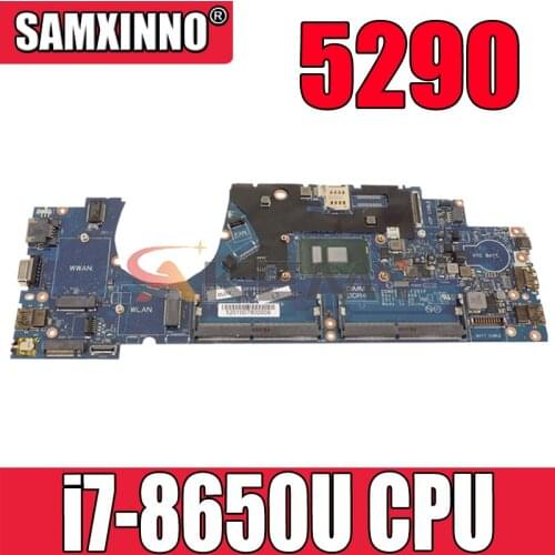 Akemy Brand NEW i7-8650U FOR Dell Latitude 5290 Laptop Motherboard DDM60 LA-F391P CN-0HFGDG HFGDG Mainboard 100% tested