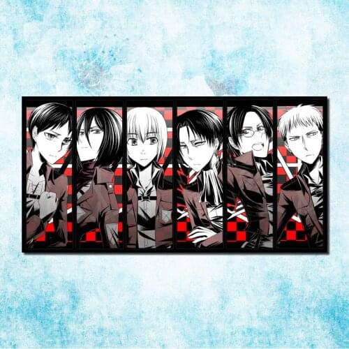 Attack On Titan 1 2 Anime Art Silk Canvas Poster Print 20x38 Inches Pictures For Room Decor -10