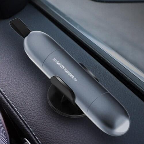 094D Aluminum Alloy Emergency Tool Mini Car Safety Hammer Compact Seat Belt Cutter