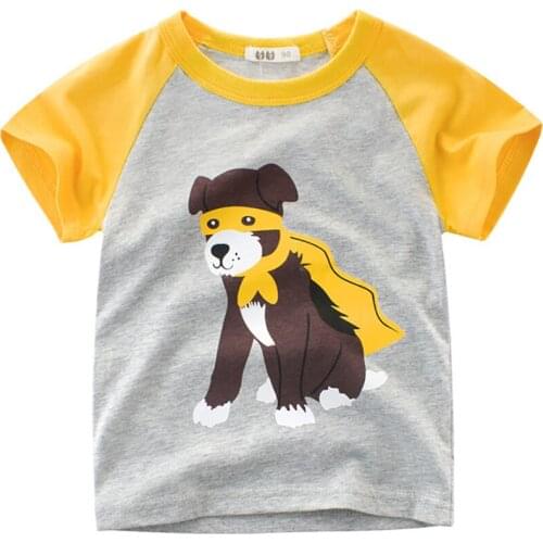 Kids T Shirts For Boys Bear Design Girls Tshirt Summer 2018 Baby O-Neck Tops Cotton Tees Children Clothes Short Sleeve T-shirts