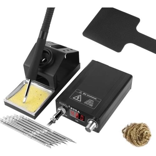 T12 Electronic Soldering Iron 1.3inch Digital Station Solder Iron Tip Welding Electric Tools Welding Tips Temperature Controller