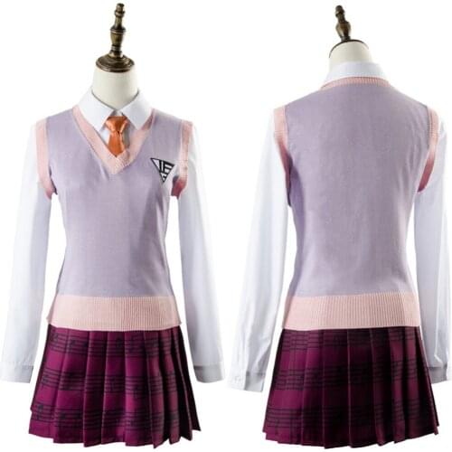 Danganronpa 3 Akamatsu kaede Outfit Dress Cosplay Costume Full Sets