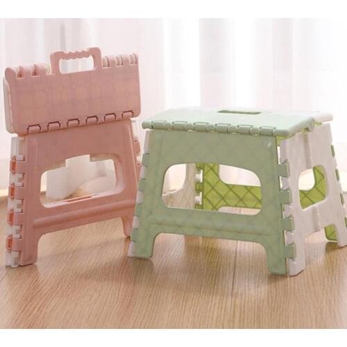 Creative Folding Chairs Stool Plastic Multi Purpose Folding Step Stool Home Train Outdoor Storage Foldable Chair For Children