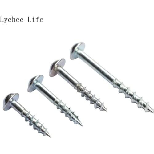 Lychee Life Woodworking Antirust Oblique Hole Self-tapping Screws High Strength Galvanized Nails Tapping Wood Screw