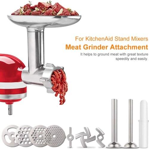 Meat Grinder Attachement Home Stuffer Mincer Food Processor Accessories For Kitchen Tools Gadgets Aid Stand Mixers Dining Bar
