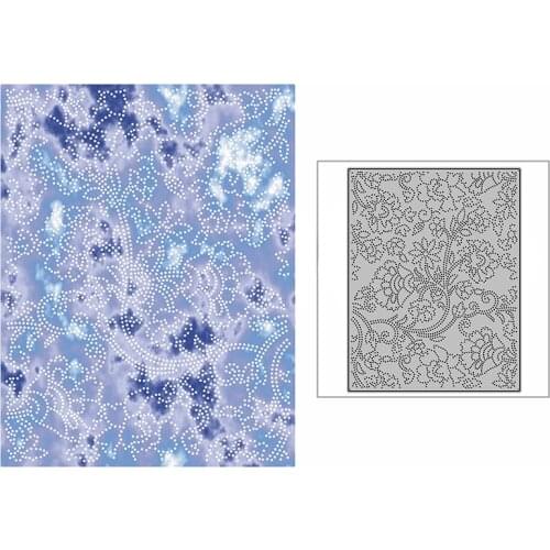 New Spotted Sea of Flowers Background Plate Craft Embossing Mold 2021 Metal Cutting Dies for DIY Scrapbooking Album Card Making