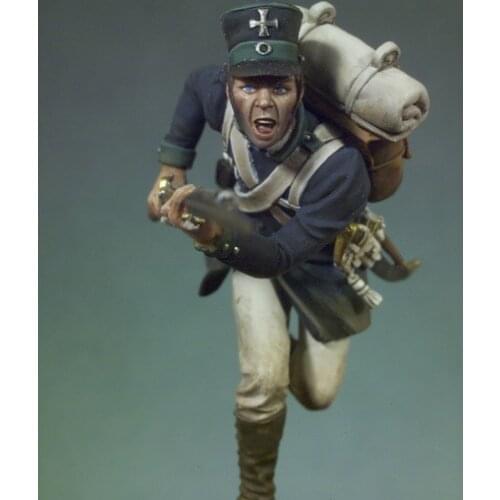 New Unassembled 1/ 32 54mm Napoleonic Wars Prussian Infantryman 1815 54mm Figure Resin Kit DIY Toys Unpainted kits