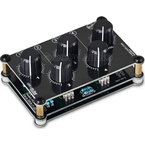 Mini MC5 Portable Stereo 4 Channel Audio Mixer Passive Live Studio Console Recording