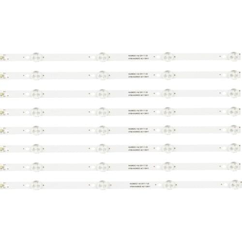 8pcs/lot 4LEDs LED Backlight strip for Philips 43" TV DS-D5043UQ 43PFF5012/T3 K430WDC1 A3 4708-K43WDC-A3113N01