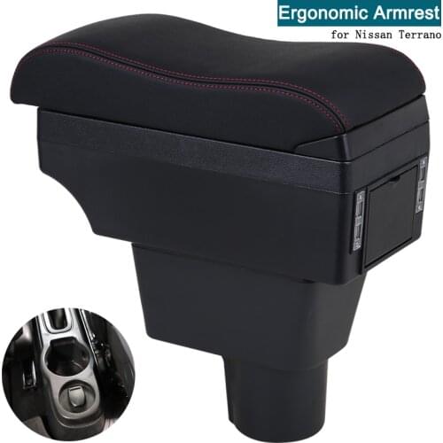 For Terrano armrest box Terrano 3 D10 universal Automotive central armrest box refit accessories Ashtray cup holder Ergonomic